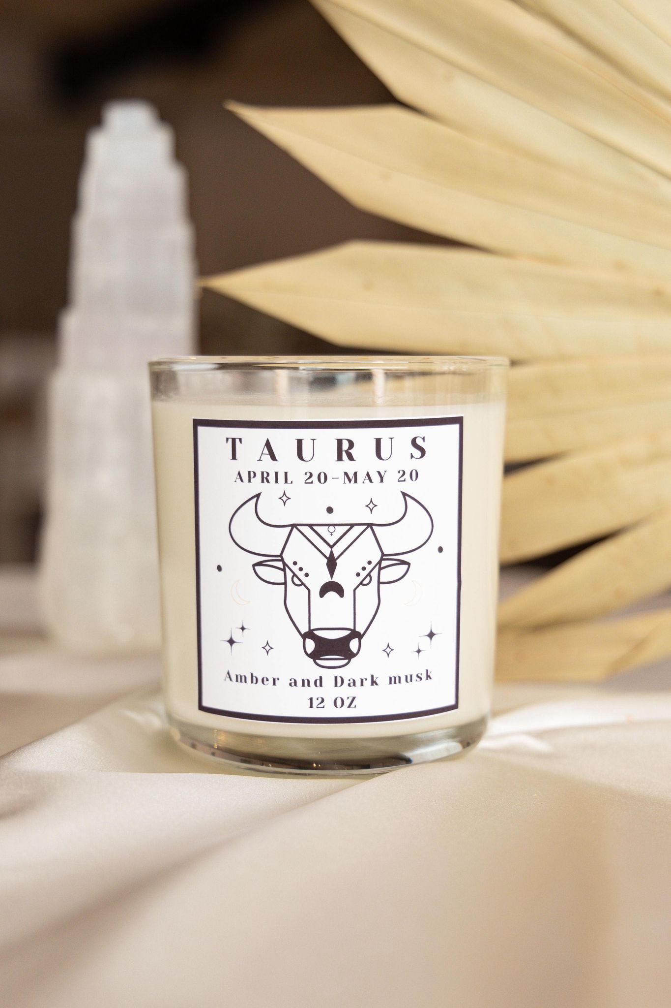 Taurus Hidden Crystal Candle