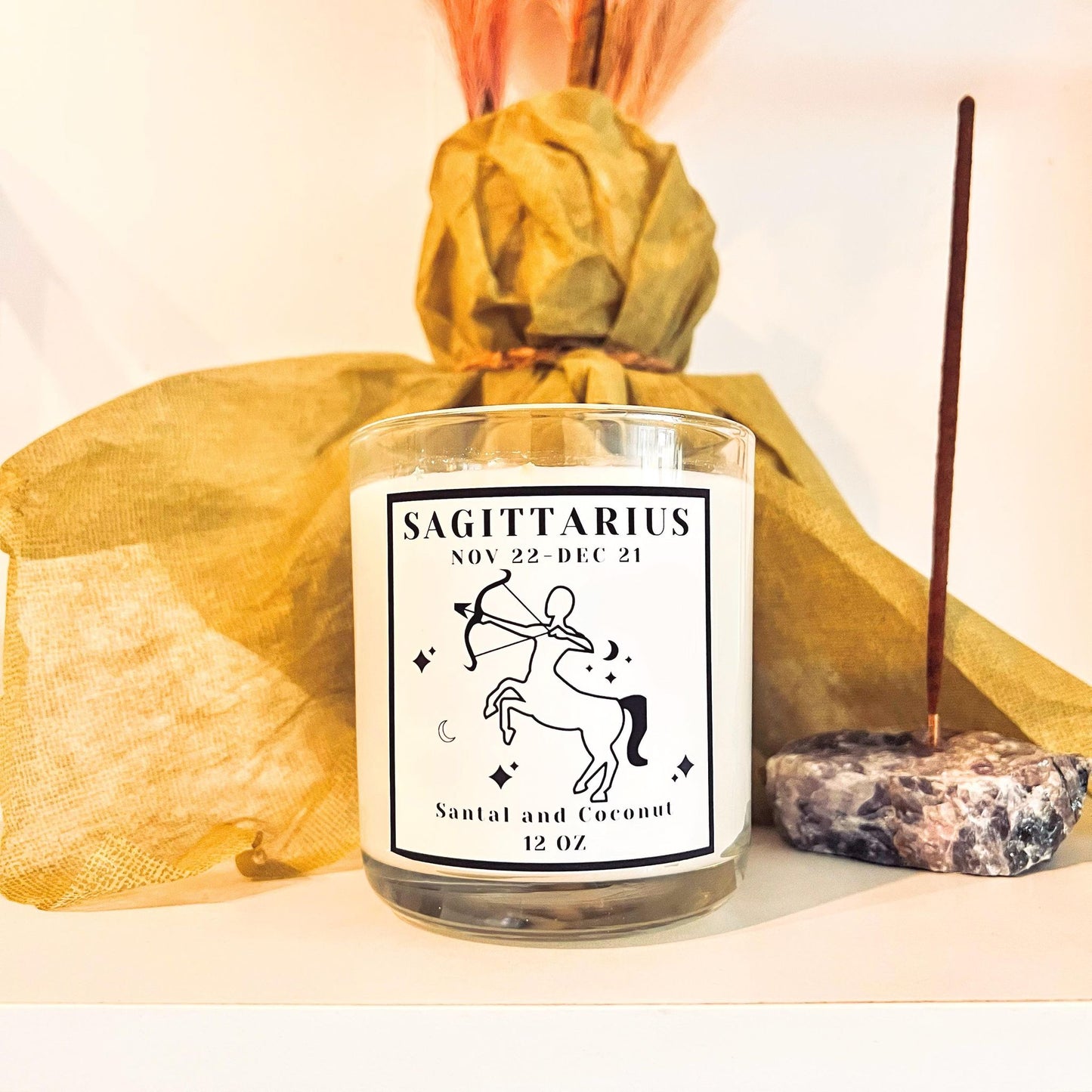 Sagittarius Hidden Crystal Candle