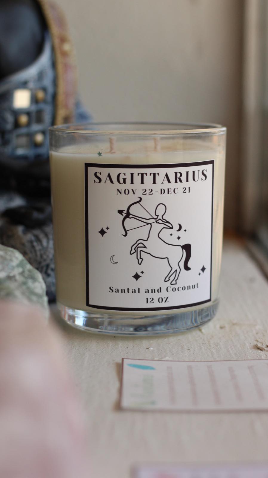 Sagittarius Hidden Crystal Candle