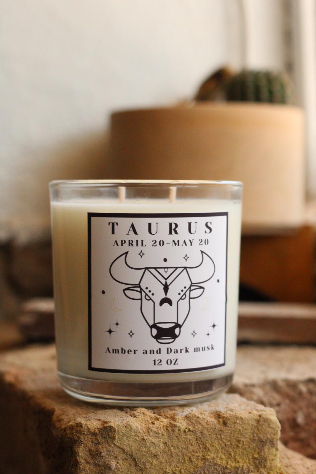 Taurus Hidden Crystal Candle