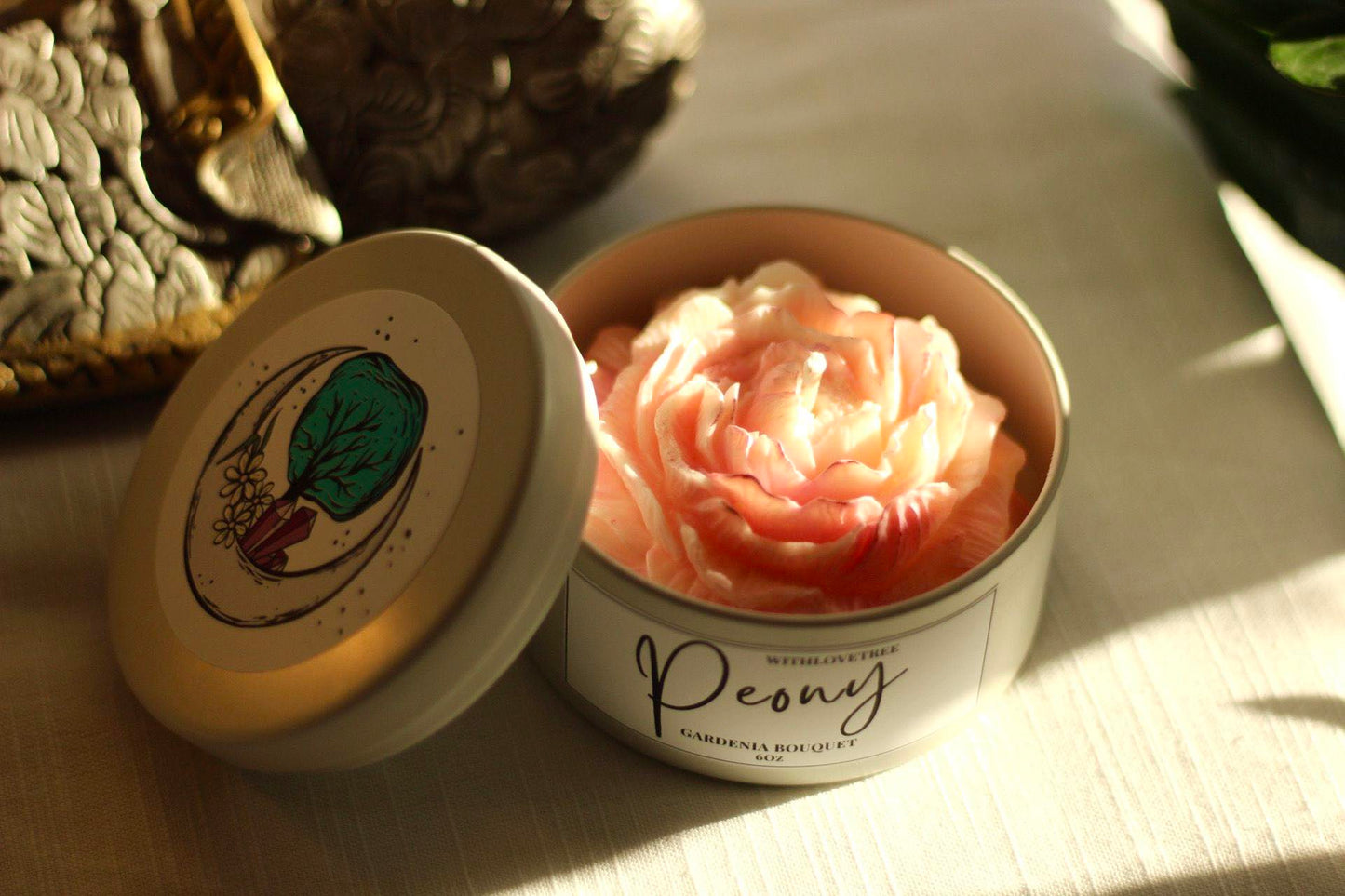 Pink Peony Candle 6 Oz