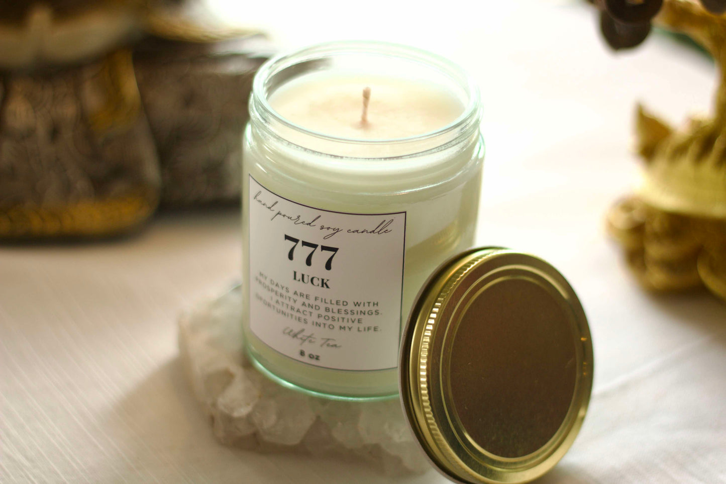 777 Angel Number Candle