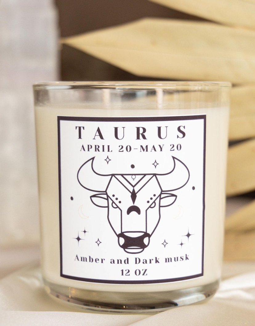 Taurus Hidden Crystal Candle