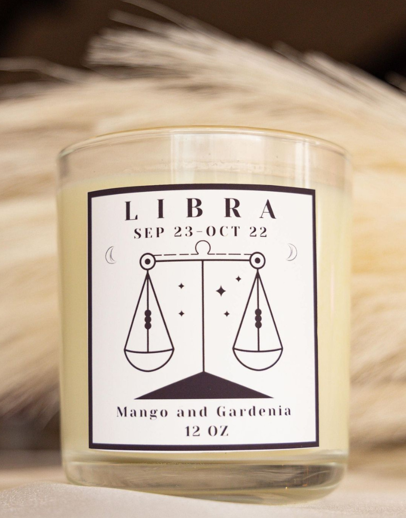 Libra Hidden Crystal Candle