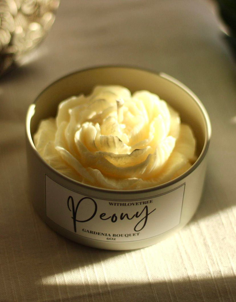 White Peony Candle 6 Oz