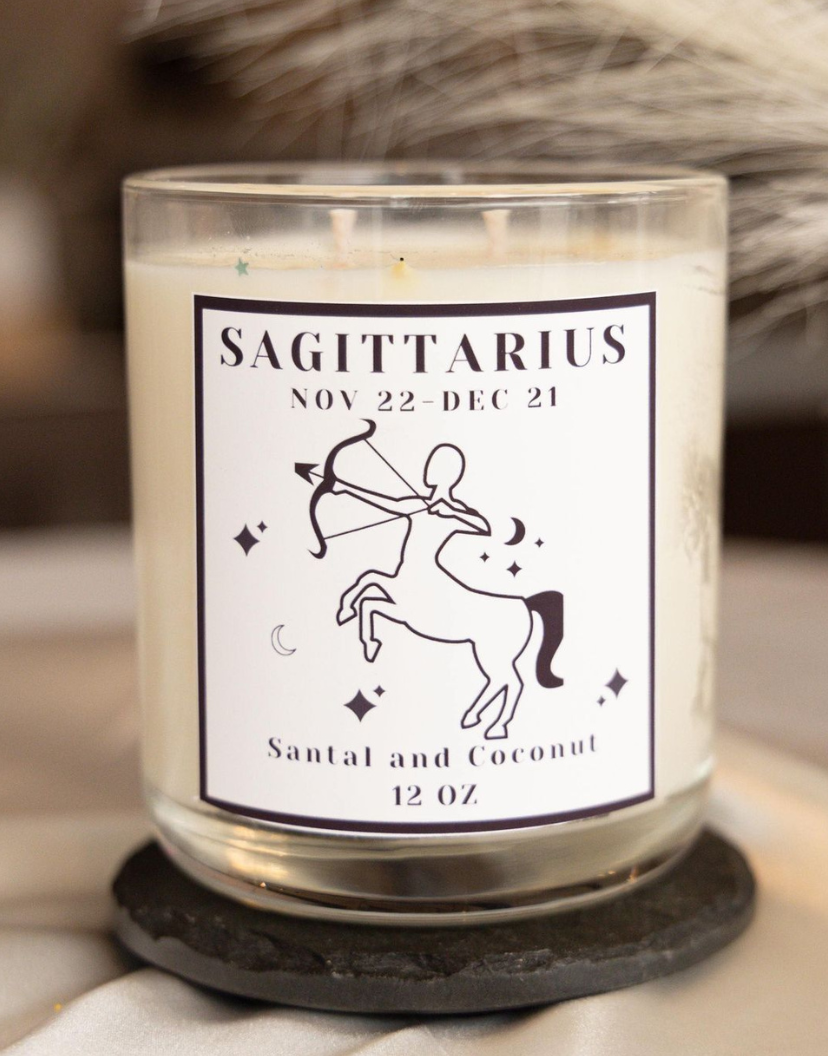 Sagittarius Hidden Crystal Candle