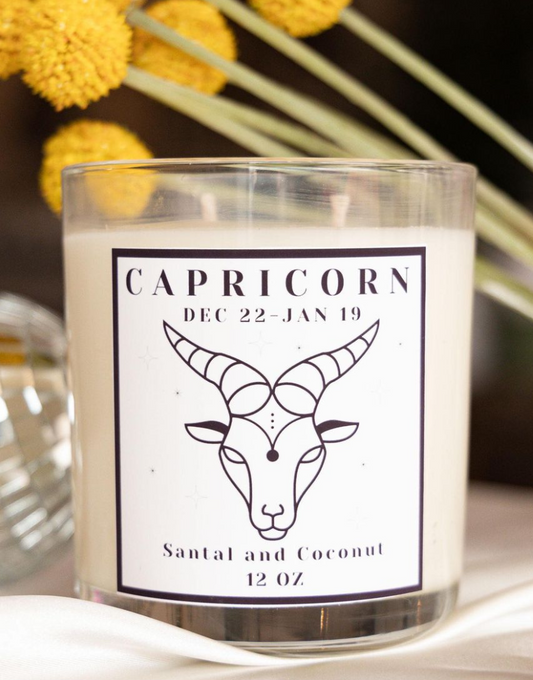 Capricorn Hidden Crystal Candle
