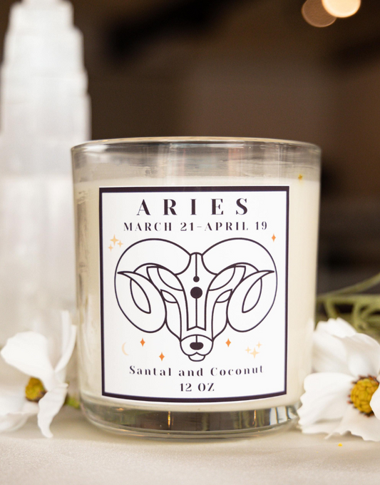Aries Hidden Crystal Candle