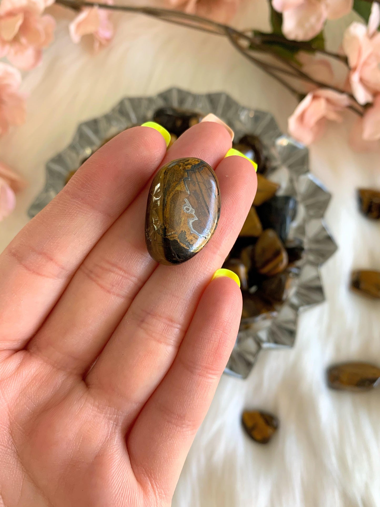 Tiger Eye Tumbled Stones