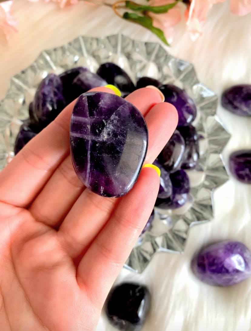 Deep Purple Amethyst Tumbled Stones