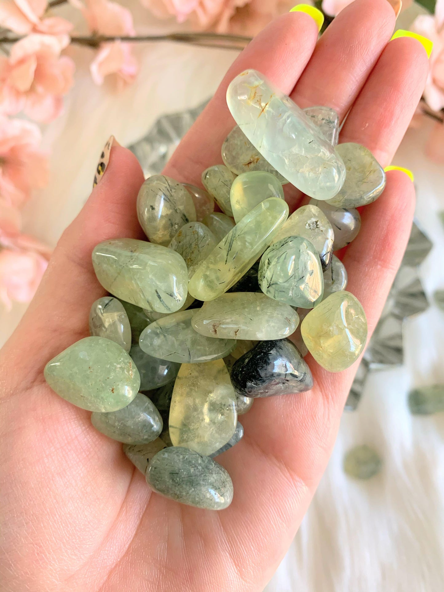 Prehnite Tumbled Stones