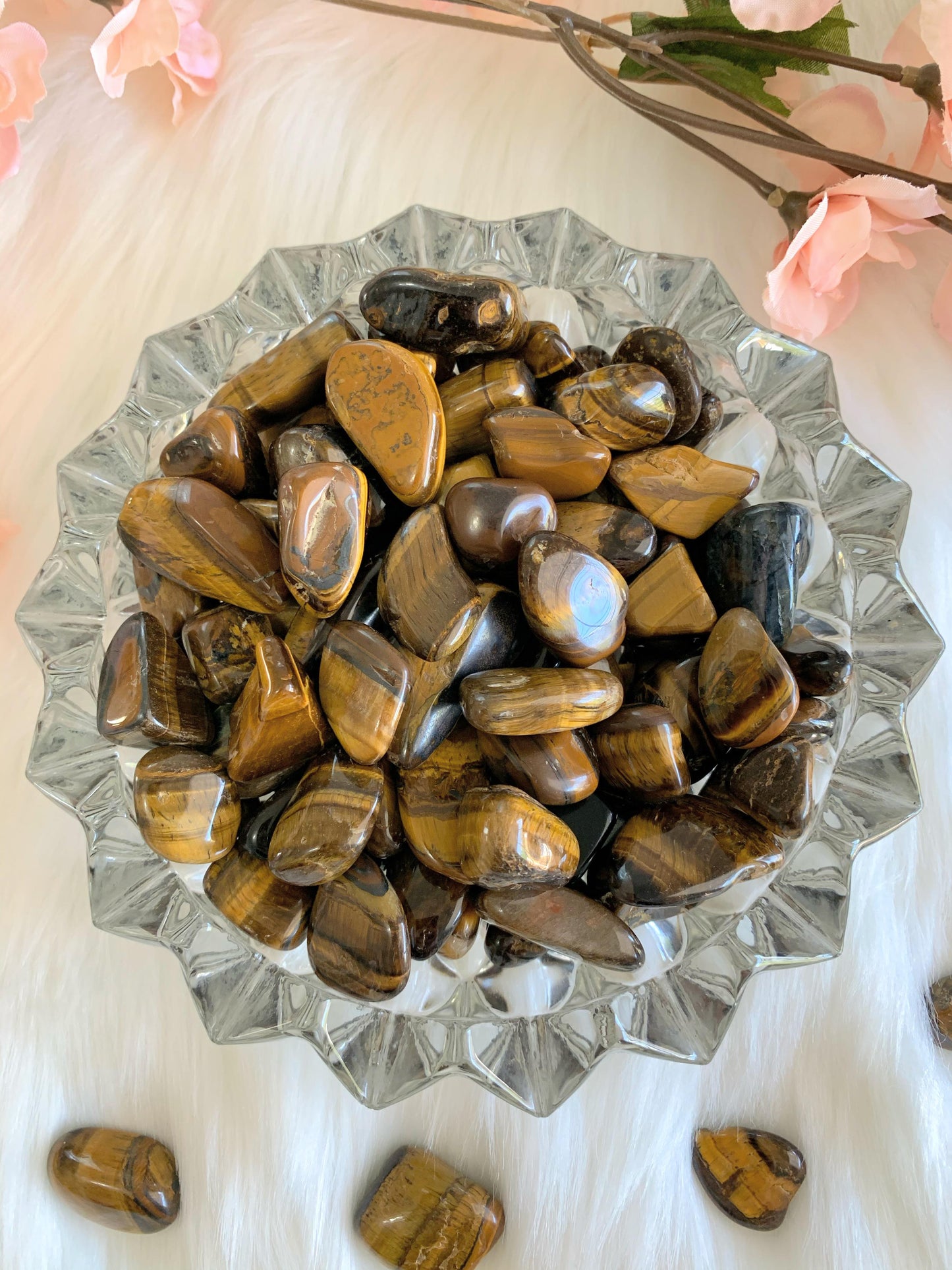 Tiger Eye Tumbled Stones