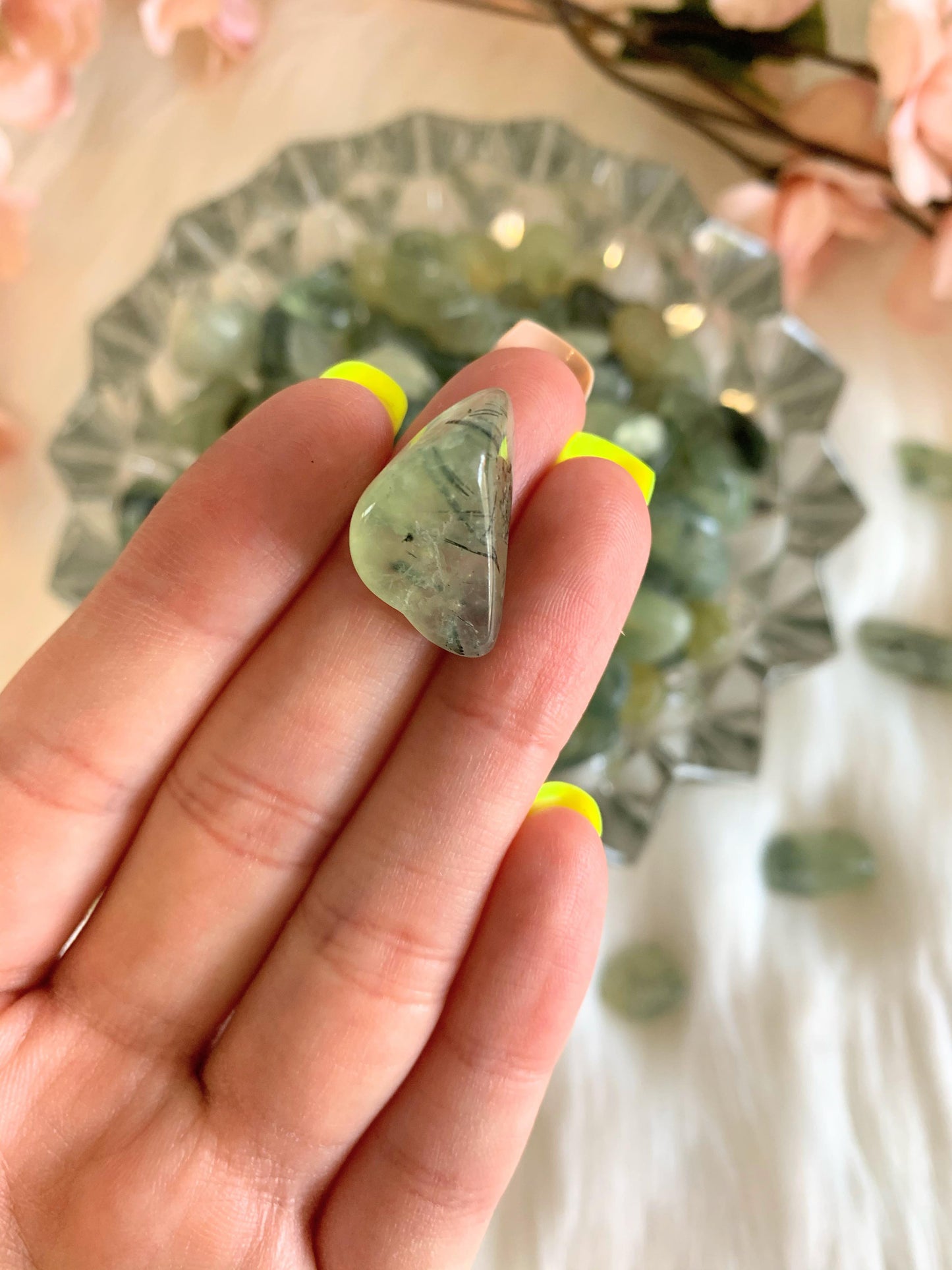 Prehnite Tumbled Stones