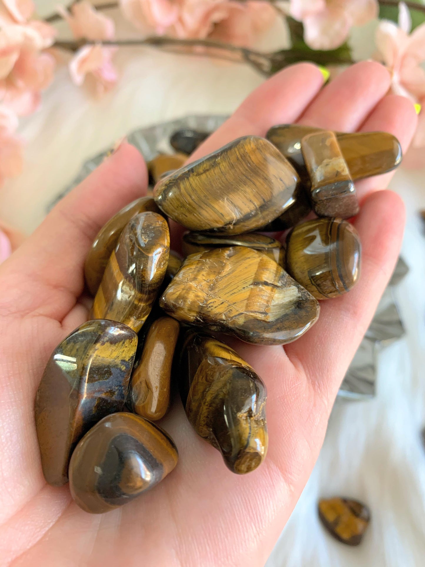 Tiger Eye Tumbled Stones