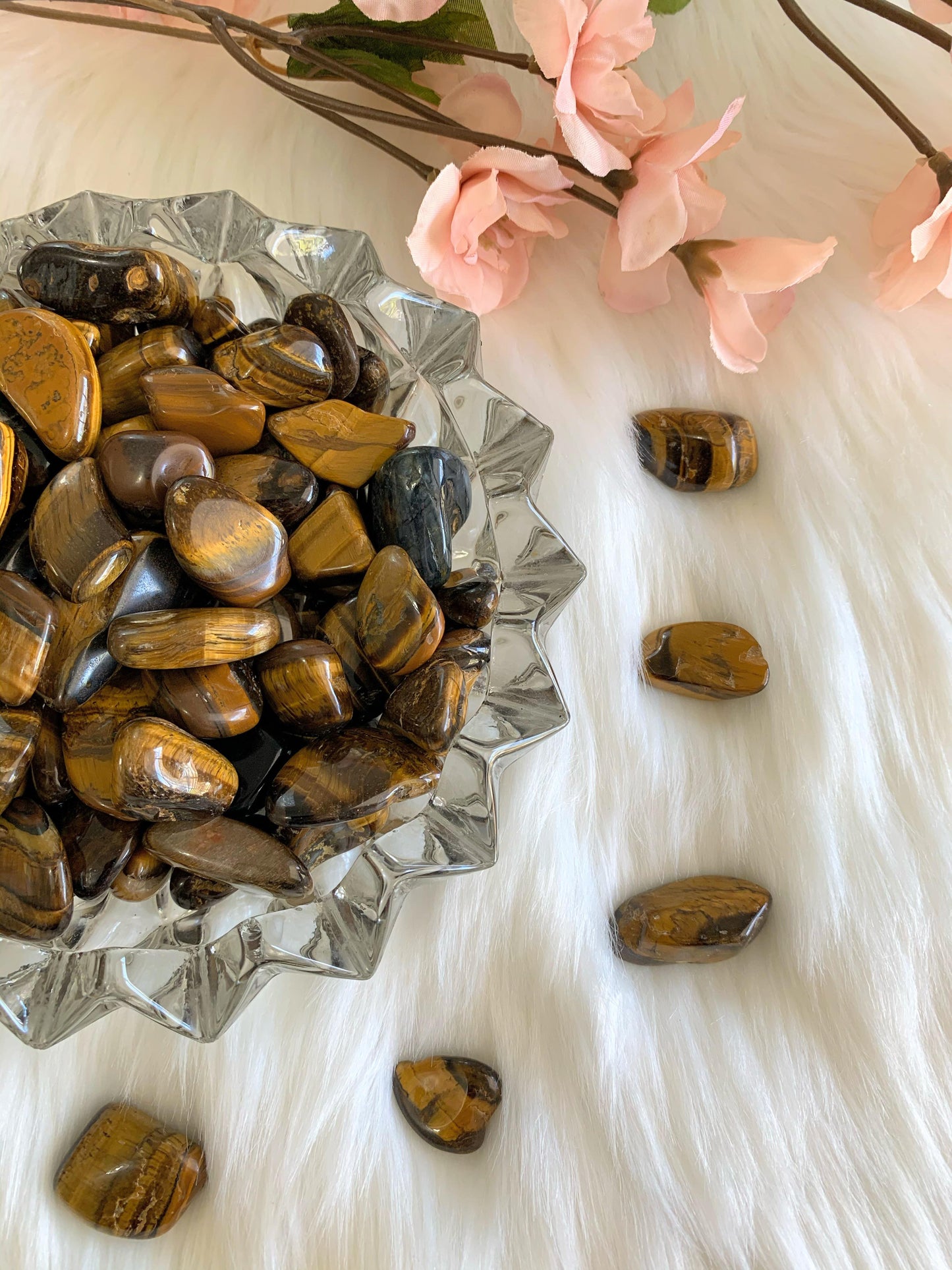 Tiger Eye Tumbled Stones