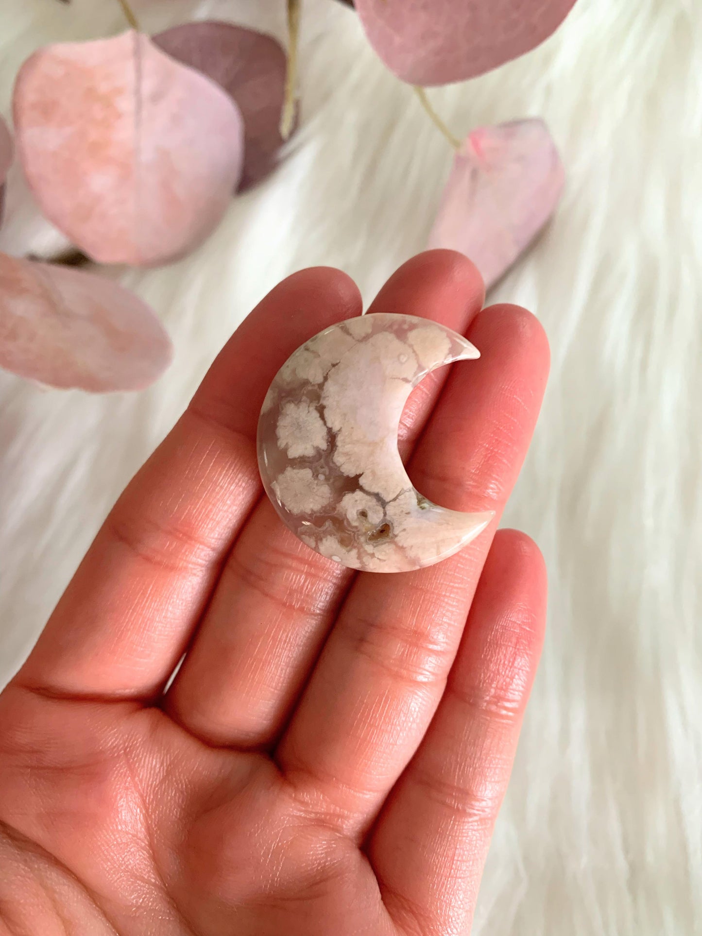 Flower Agate Moon