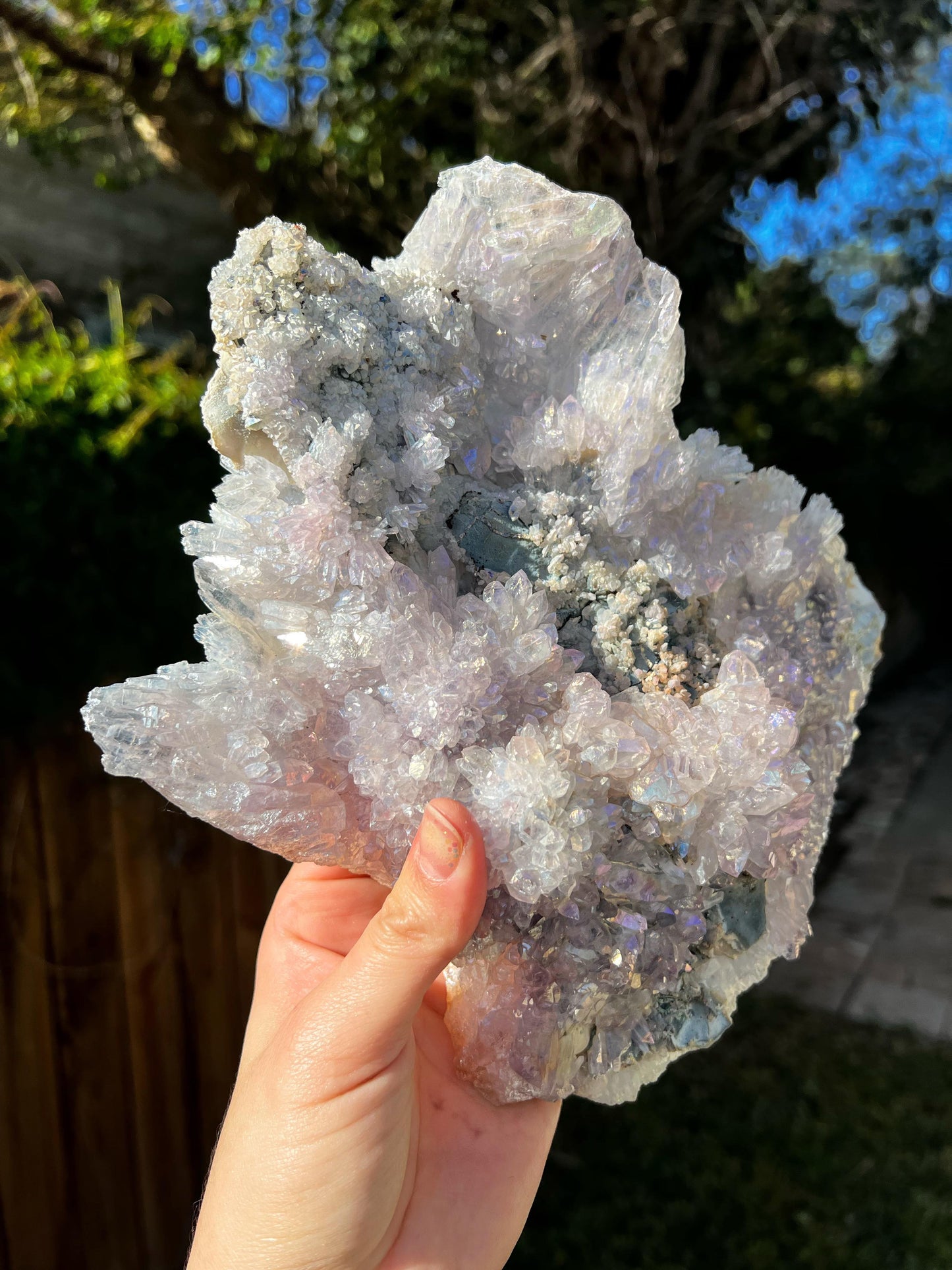 Angel Aura Amethyst Crystal Formation