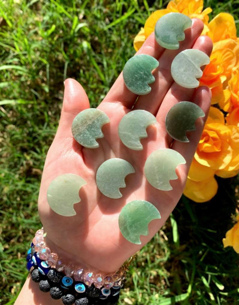 Aventurine Face Moon